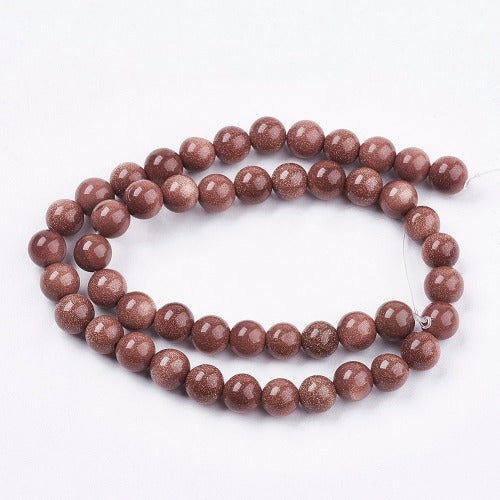 Goldstone Gemstone Bead Strands - All Colors and Sizes - Premium Beads from Crystals and Sun Signs Co - Shop now at Witches Ink LTD