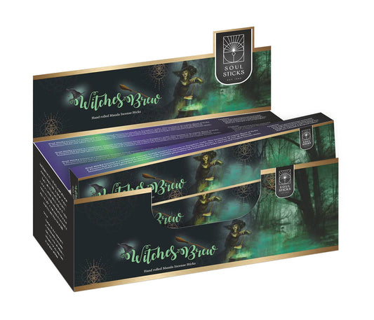 Witches Brew Soul Sticks Incense 15g - Crystals and Sun Signs
