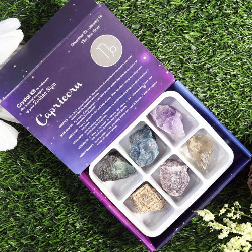 Astrology Crystal Kit | 6 Gemstones per Box - Premium Gemstone from Natures Artifacts - Shop now at Crystals and Sun Signs Co