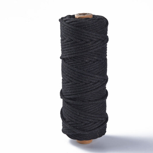 Macrame Cotton Cord 3MM 50M Roll - all colors - Witches Ink LTD - O/A Crystals and Sun Signs