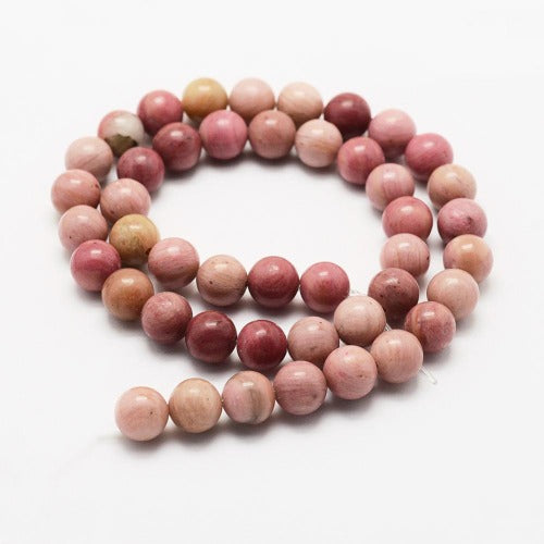 Natural Rhodonite Beads - All Sizes - Premium Bead from Crystals and Sun Signs Co - Shop now at Witches Ink LTD