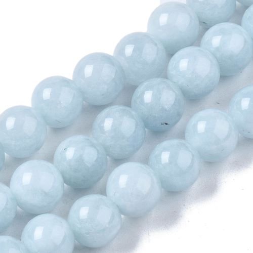 Blue Chalcedony (imitation Aquamarine) Gemstone Bead | Alberta Bead Store