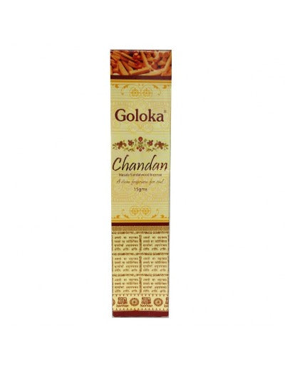 Goloka Chandan Incense - Premium  from Goloka Malasha Incense - Shop now at Crystals and Sun Signs Co
