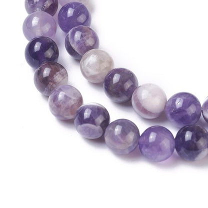 Chevron Amethyst Gemstone Beads - All Sizes | Crystals and Sun Signs Co