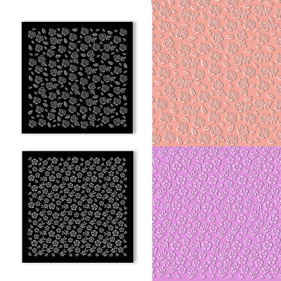 Clay Texture Board Flower 2pc | Alberta Bead Store