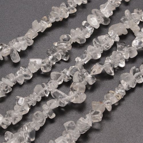 Clear Quartz Gemstone Chip Bead | Alberta Bead Store
