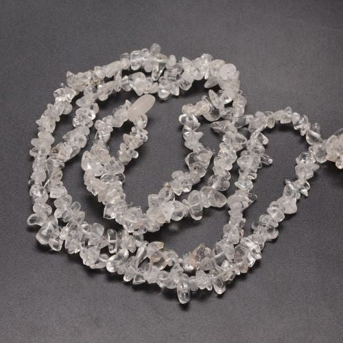 Clear Quartz Gemstone Chip Bead | Alberta Bead Store