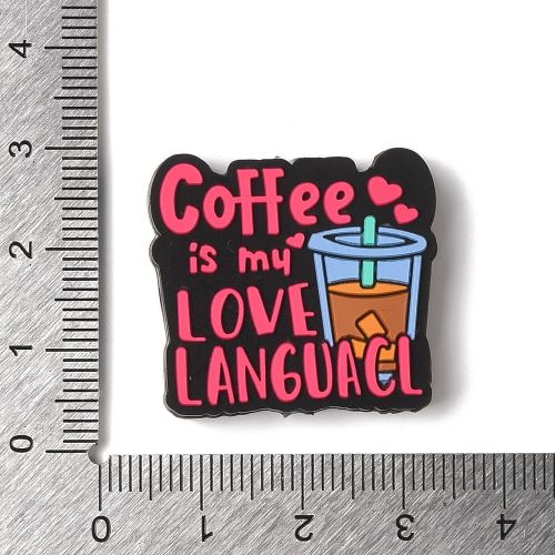 Silicone Bead "Coffee is my love Language" | Alberta Bead Store