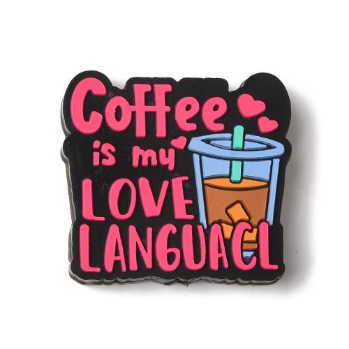 Silicone Bead "Coffee is my love Language" | Alberta Bead Store