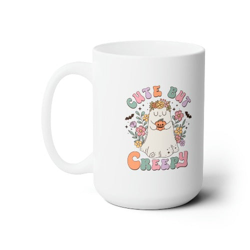 Cute but Creepy, Halloween themed 15oz Ceramic Mug - Premium Mug from WitchesInkCanada - Shop now at Crystals and Sun Signs Co