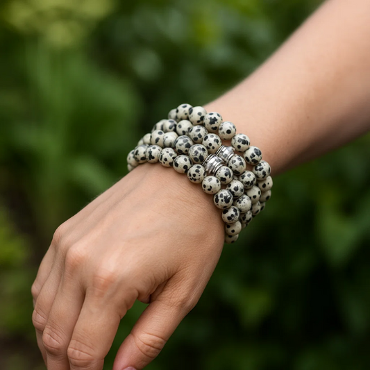 Dalmatian jasper healing bracelet