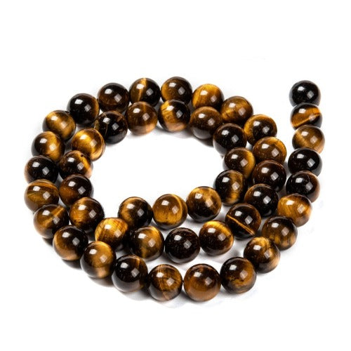 Tiger Eye Gemstone Beads - All Sizes - Witches Ink LTD - O/A Crystals and Sun Signs