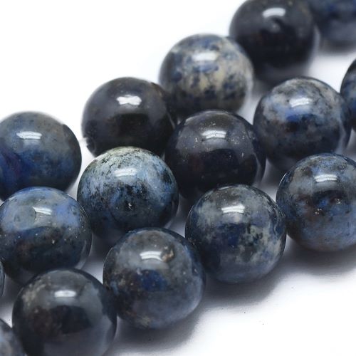 Dumortierite Quartz Bead - Crystals and Sun Signs