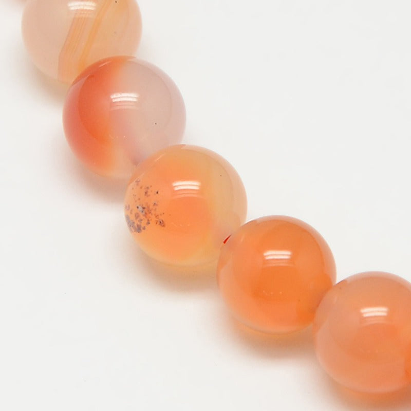 Carnelian Agate Gemstone Beads - All Sizes - Premium Beads from Crystals and Sun Signs Co - Shop now at Witches Ink LTD