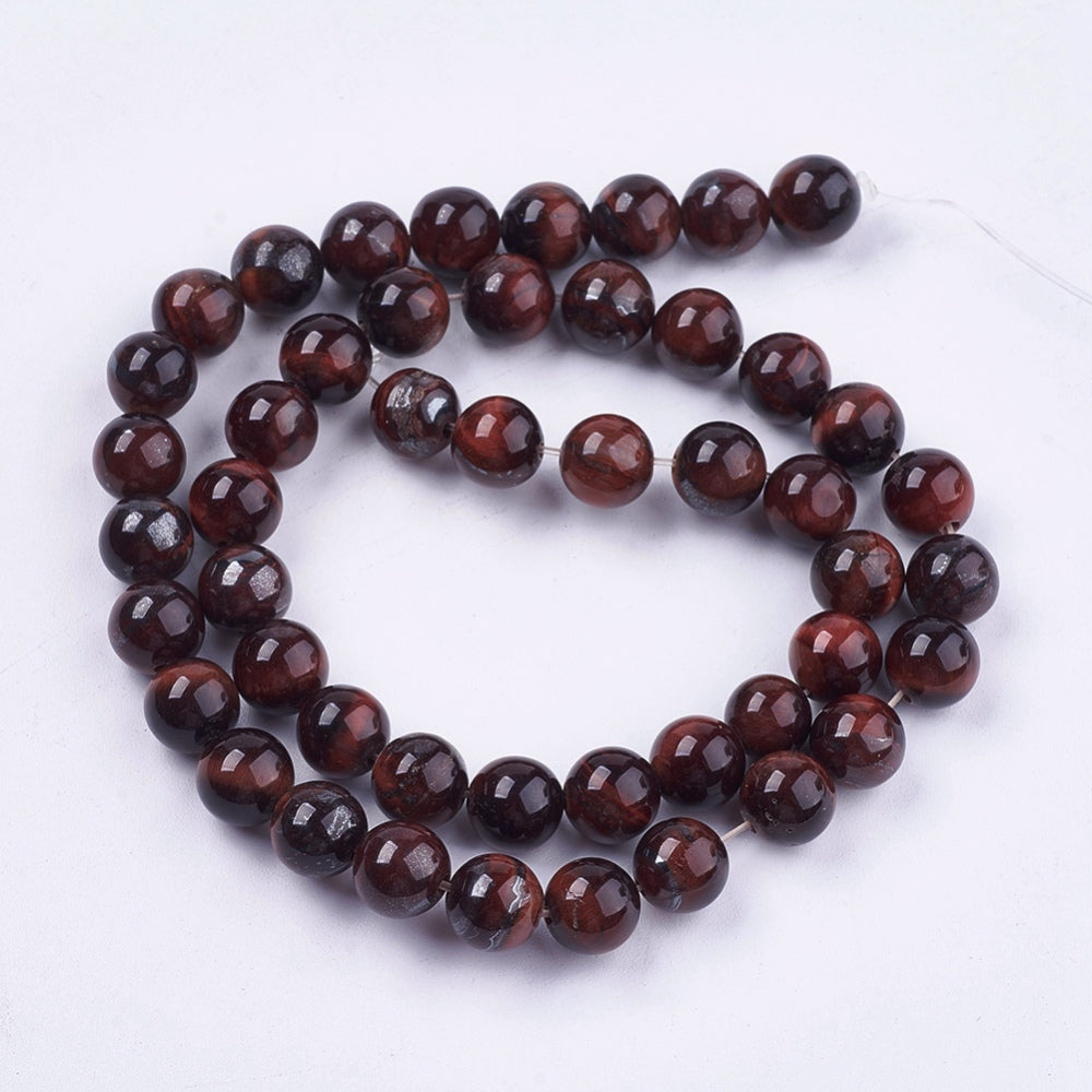 Red Tiger Eye Stone Gemstone Beads - All Sizes | Crystals and Sun Signs Co