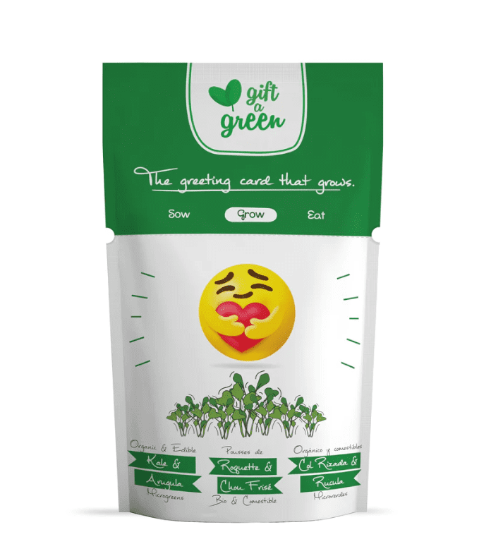 Gift A Green - Microgreens and Greeting Card - Premium Microgreens from Crystals and Sun Signs Co - Shop now at Crystals and Sun Signs Co