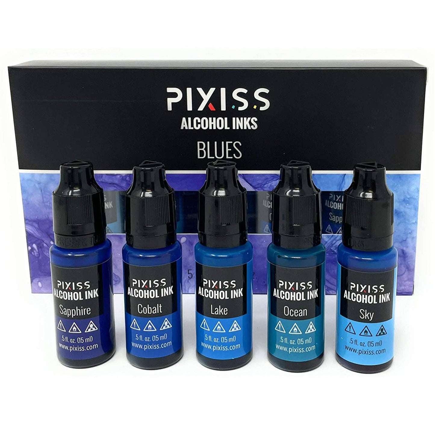 Alcohol Ink - Brilliant Blues Hues - Alberta Bead Store