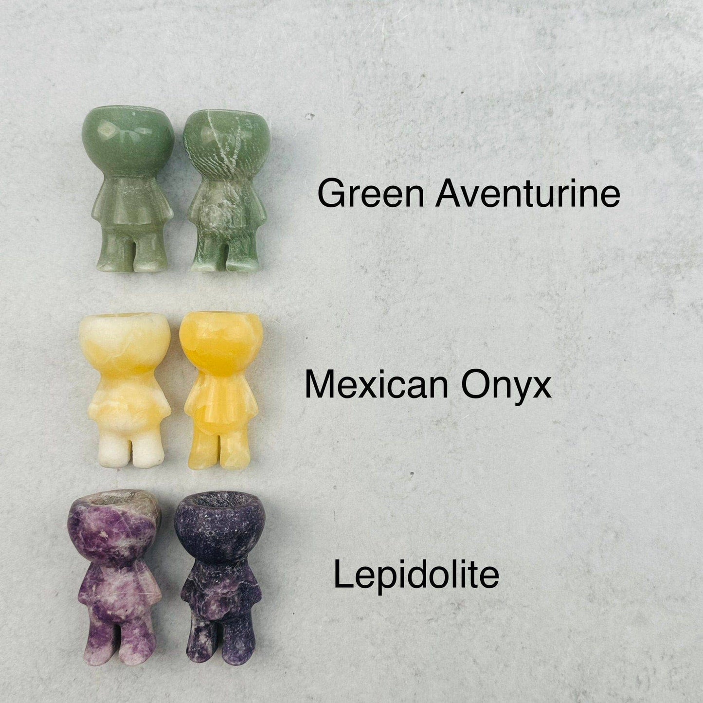 Crystal Gemstone Carved Mini Plant Holder for Air Plants: Green Aventurine