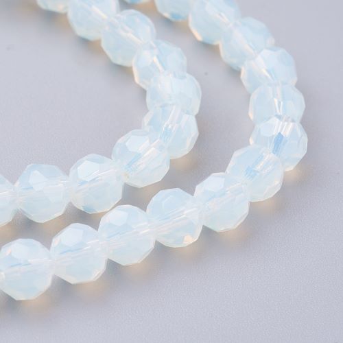 Opalite Glass Faceted Gemstone Beads - All Sizes | Crystals and Sun Signs Co