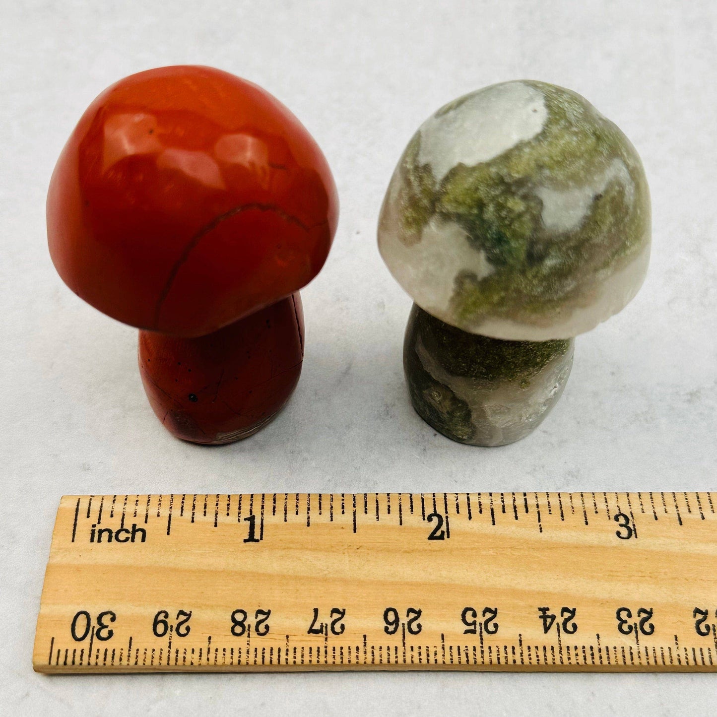 Crystal Gemstone Mushrooms Moss Agate