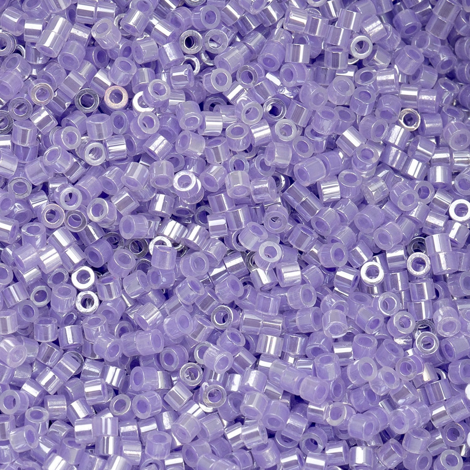 Cylin Bead 11/0 Crystal Purple Lined Ceylon - Alberta Bead Store