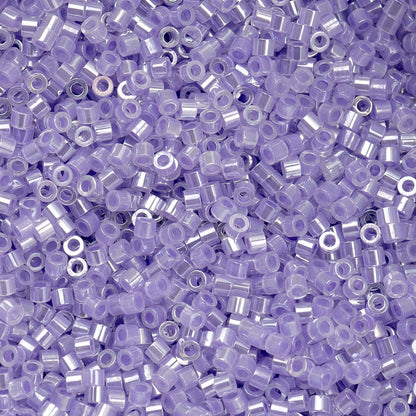 Cylin Bead 11/0 Crystal Purple Lined Ceylon - Alberta Bead Store