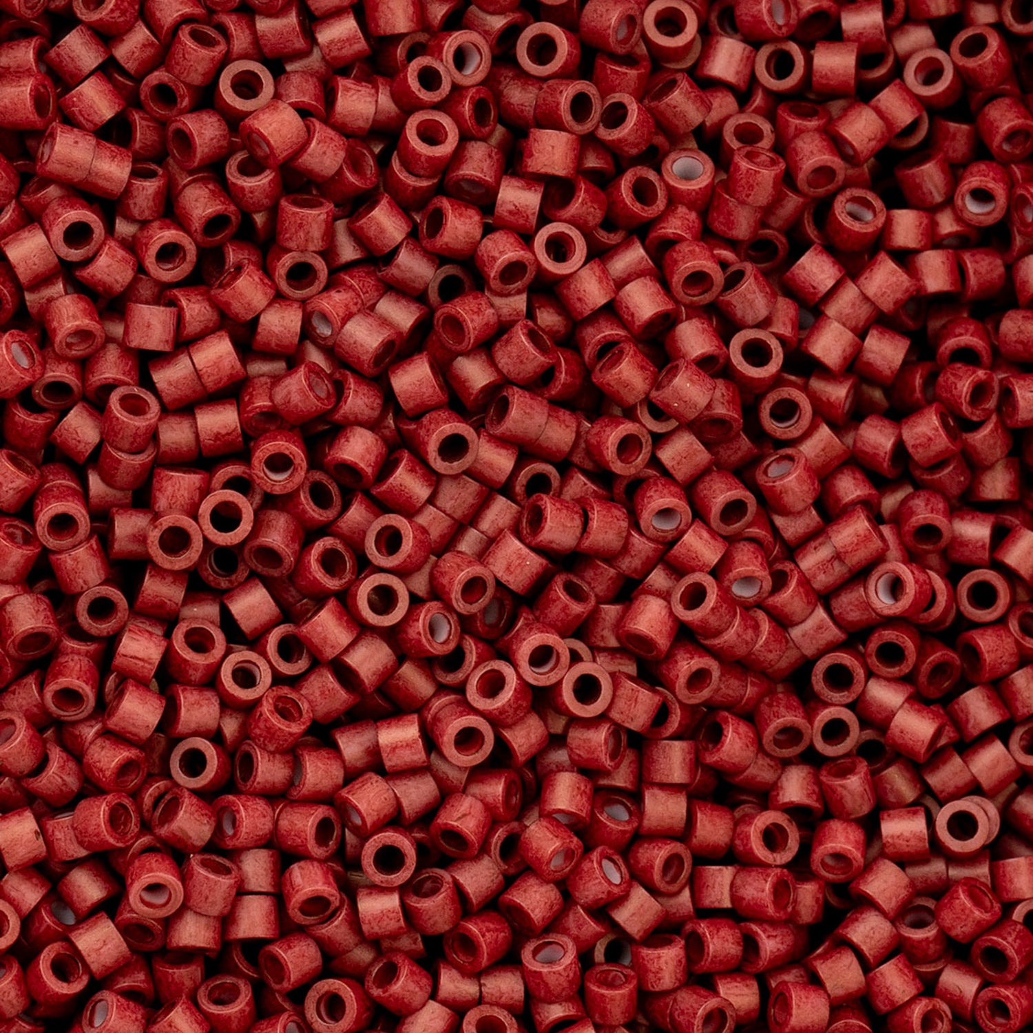Cylin Bead 11/0 Dark Red Maroon Metallic Matte - Alberta Bead Store