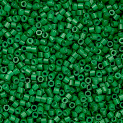 Cylin Bead 11/0 Opaque Jade Green - Alberta Bead Store