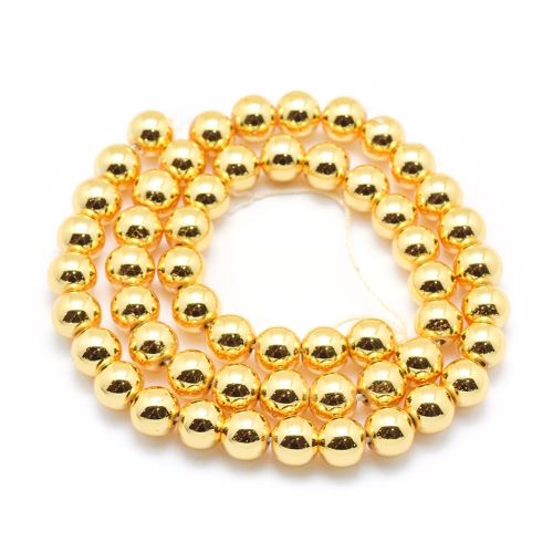 Hematite Gold Beads Strands | Crystals and Sun Signs Co