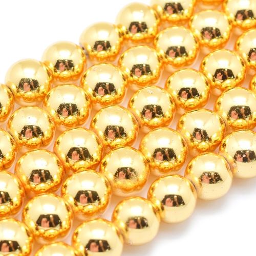 Hematite Gold Beads Strands | Crystals and Sun Signs Co