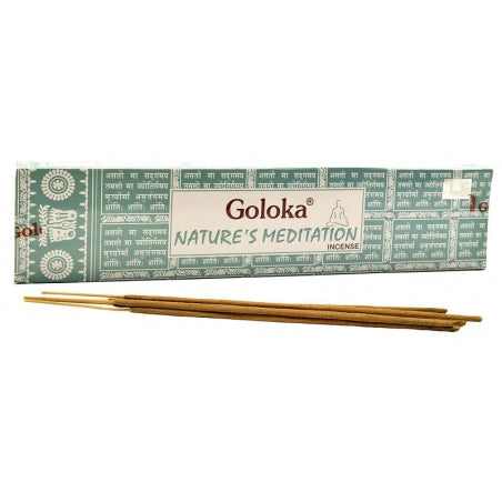 Goloka Nature's Meditation Incense - Premium  from Goloka Malasha Incense - Shop now at Crystals and Sun Signs Co