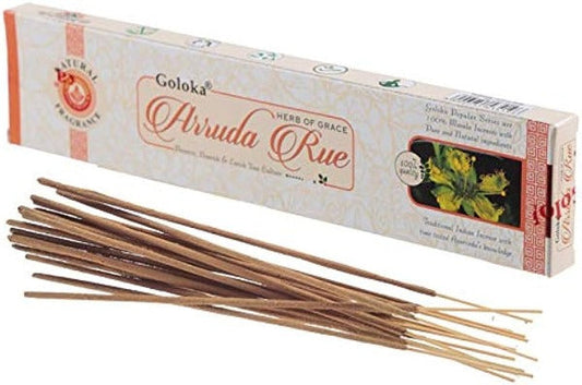Goloka Arruda Rue Incense - Premium  from Goloka Malasha Incense - Shop now at Crystals and Sun Signs Co