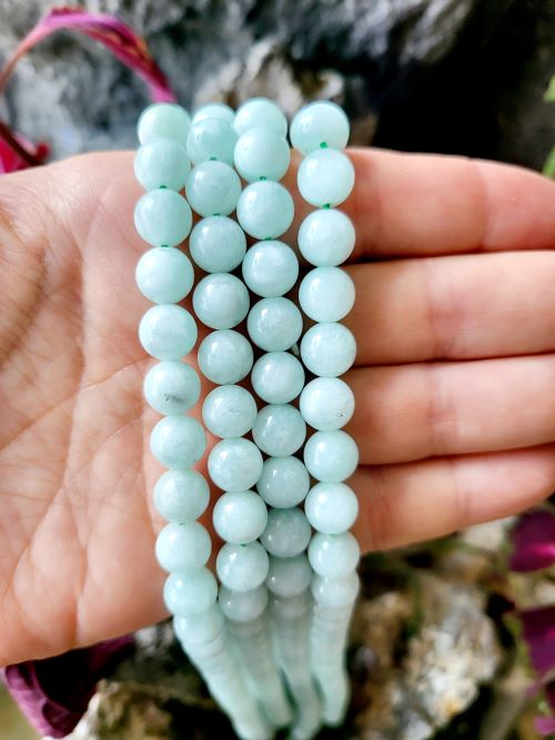 Angelite Green Gemstone Bead | Crystals and Sun Signs Co