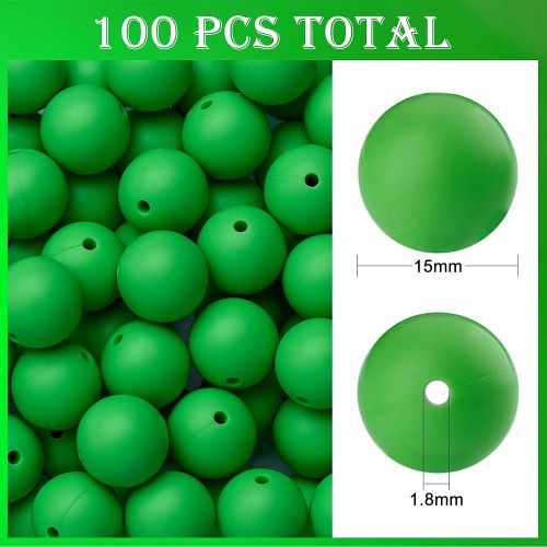 Silicone Bead Round 15MM Collection | Alberta Bead Store