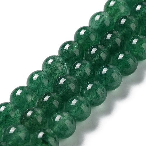 Green Strawberry Quartz  Gemstone Bead - Crystals and Sun Signs