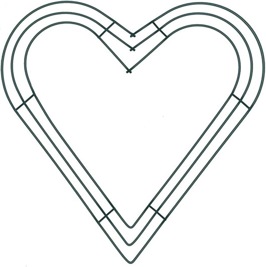 Metal Wreath Frame Heart 14inch
