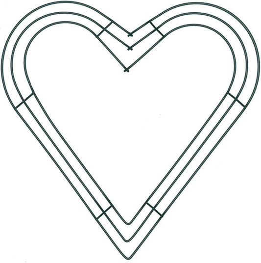 Metal Wreath Frame Heart 14inch