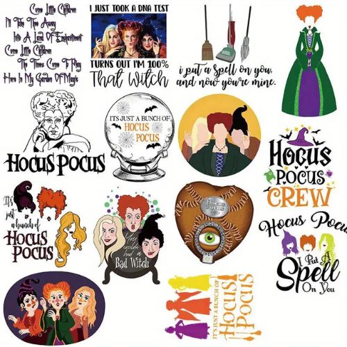 Hocus Pocus Sticker Pack 50pcs | Crystals and Sun Signs Co
