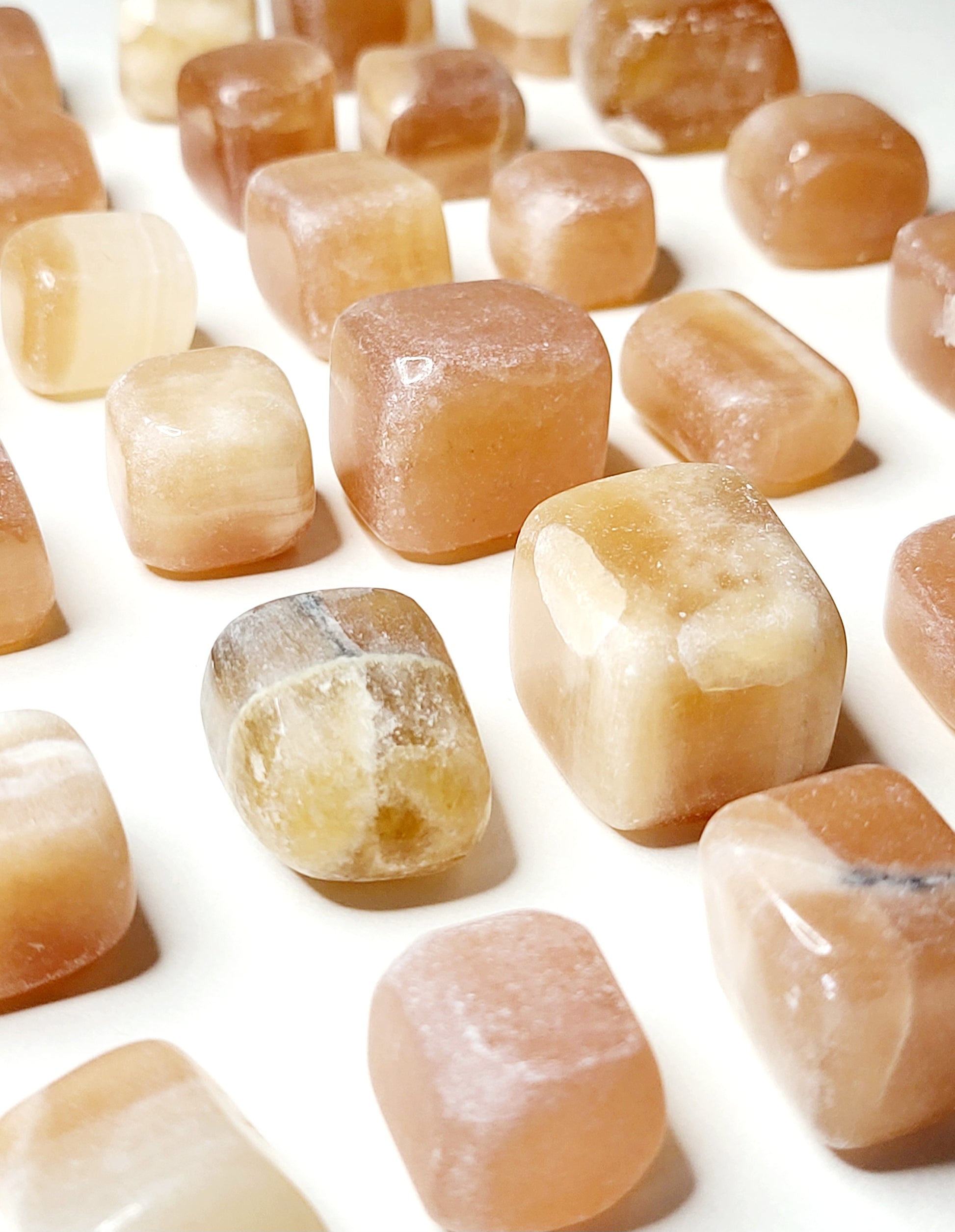 Honey Calcite Gemstone Tumbled | Crystals and Sun Signs Co