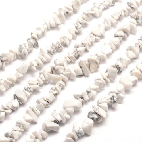 Howlite Gemstone Chip Beads | Alberta Bead Store