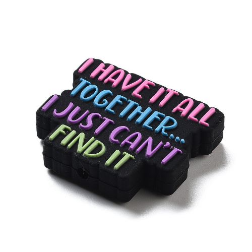 Silicone Bead "I Have it all Together" | Alberta Bead Store