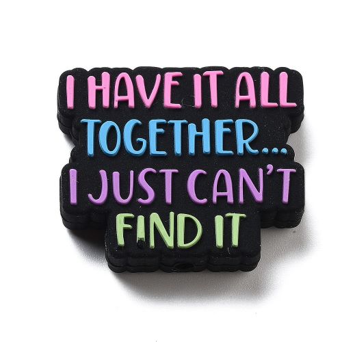 Silicone Bead "I Have it all Together" | Alberta Bead Store