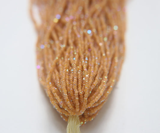 11/0 Charlotte Cut Seed Beads Patina Neon Sun Opal AB Hanks