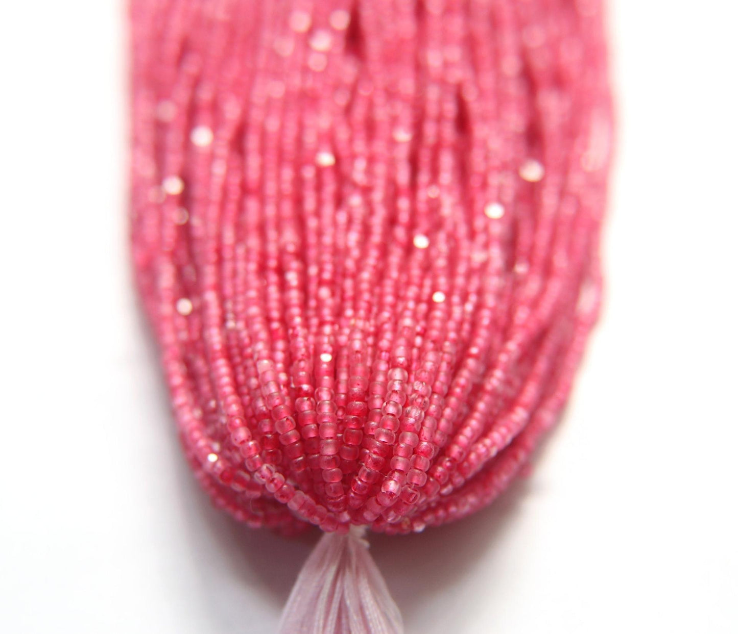 11/0 Charlotte Cut Seed Beads Pearl Lined Ruby Hanks