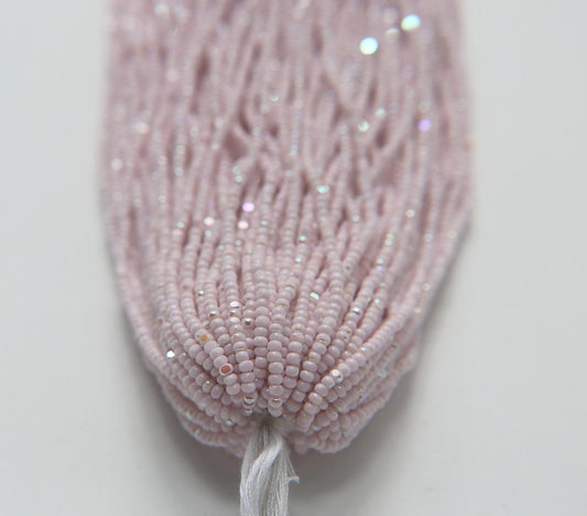 11/0 Charlotte Cut Seed Beads Premium Opaque Petal Pink Hanks