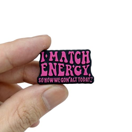Silicone Bead "I Match Energy" | Alberta Bead Store