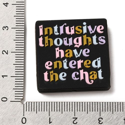 Silicone Bead "Intrusive Thoughts" | Alberta Bead Store