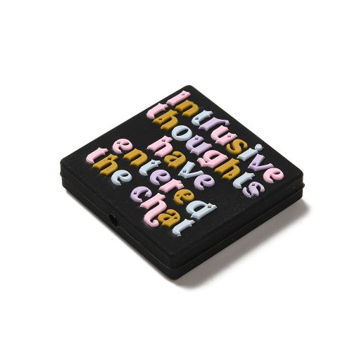 Silicone Bead "Intrusive Thoughts" | Alberta Bead Store