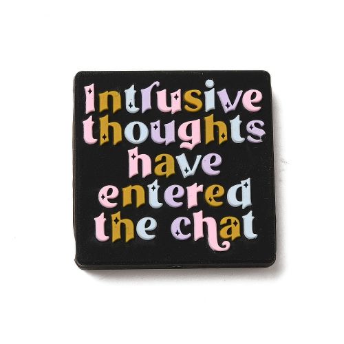 Silicone Bead "Intrusive Thoughts" | Alberta Bead Store