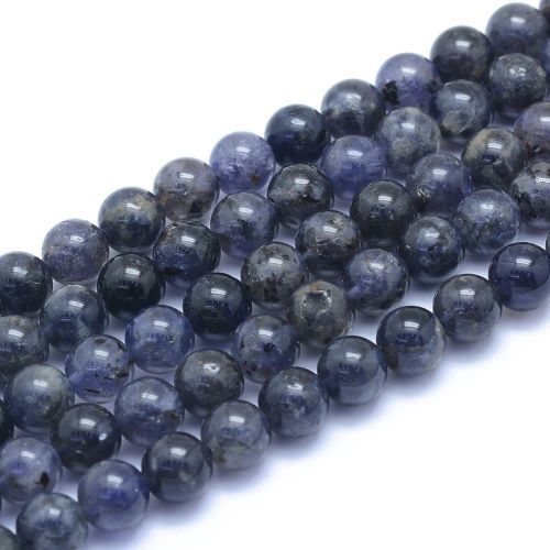 Iolite Gemstone Bead - Crystals and Sun Signs